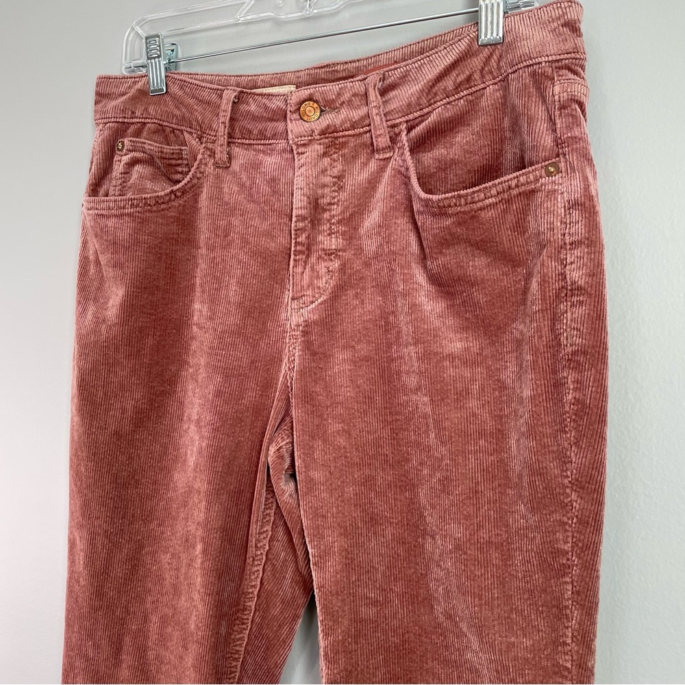 Pilcro Anthropologie Boot Cut Corduroy Pants Size 30 Rusty Rose Wine Trending! - Picture 3 of 16